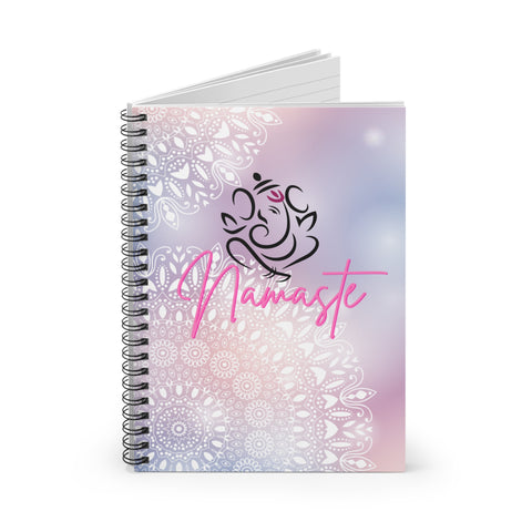 Namaste (Ganesh) - Spiral Notebook - Ruled Line